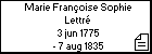 Marie Franoise Sophie Lettr