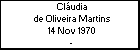 Cludia de Oliveira Martins